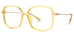 Payton Geometric Yellow Glasses1