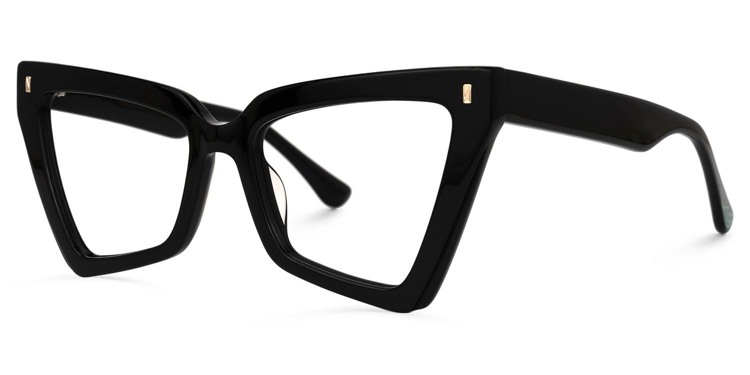 Berbey Geometric Black Glasses | ZEELOOL UK1