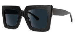 Brandon Square Black Sunglasses1