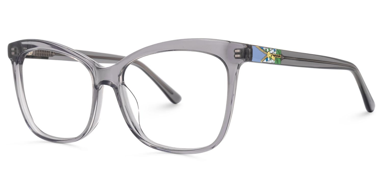 Alfred Butterfly Gray Frame Glasses | ZEELOOL UK1