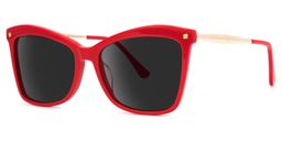 Isaebella Butterfly Red Sunglasses1