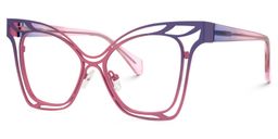 Cini Square Pink Glasses1