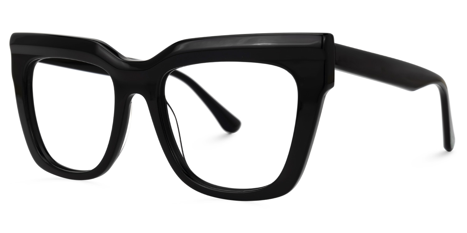 Burse Cateye Black Glasses1
