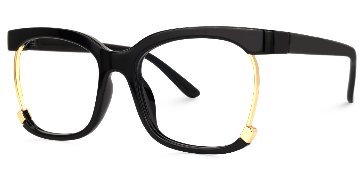 Obando Square Black Glasses3