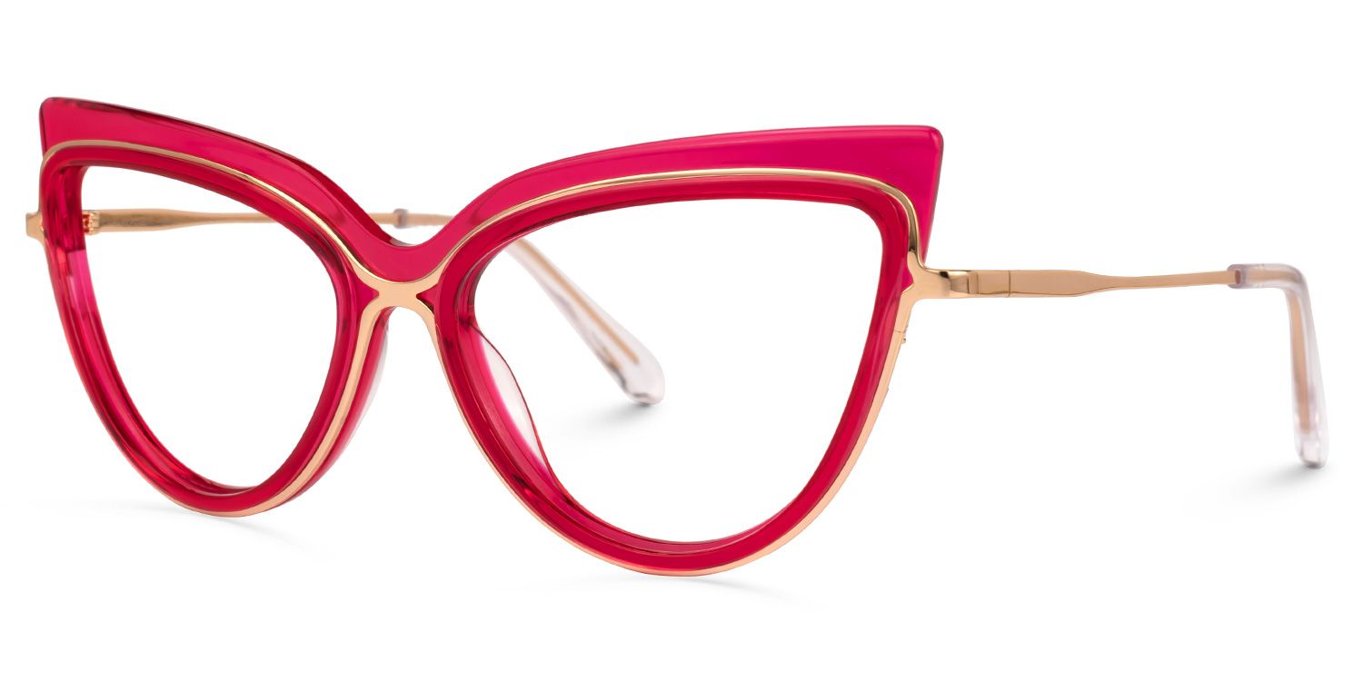 Birkman Cateye Bright-Pink Glasses | ZEELOOL UK1