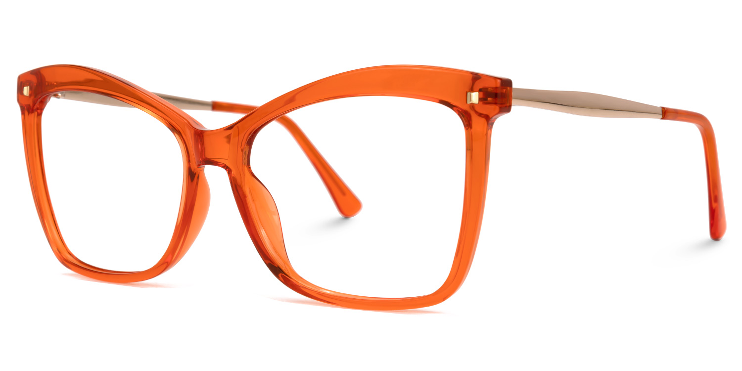 ZEELOOL Isaebella Butterfly Orange Glasses