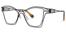 Barajas Cateye Black Glasses1