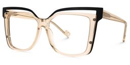 Twolla Square Beige Glasses1