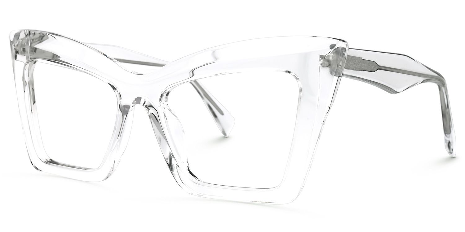 Boland Cateye Clear Glasses | ZEELOOL UK1