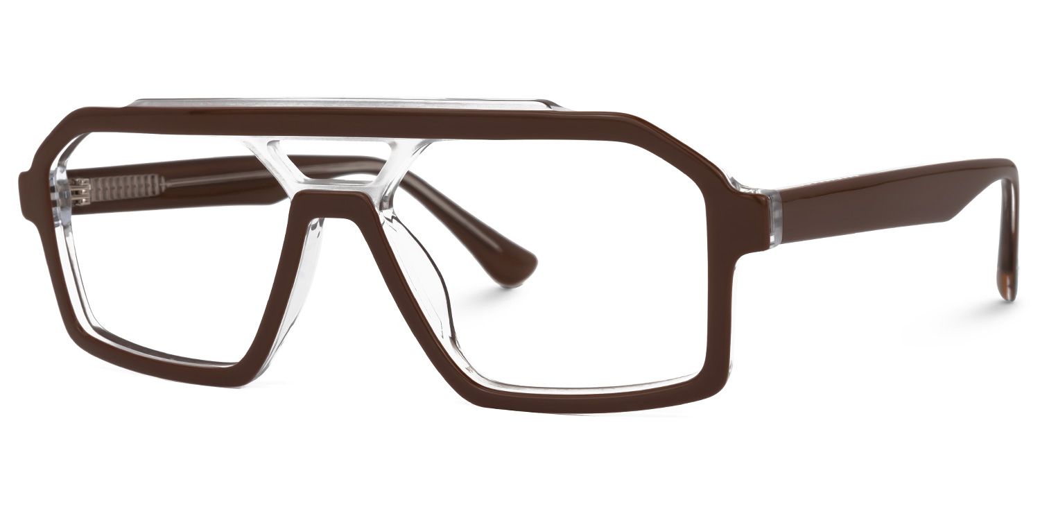 Samira Aviator Chocolate Glasses | ZEELOOL UK1