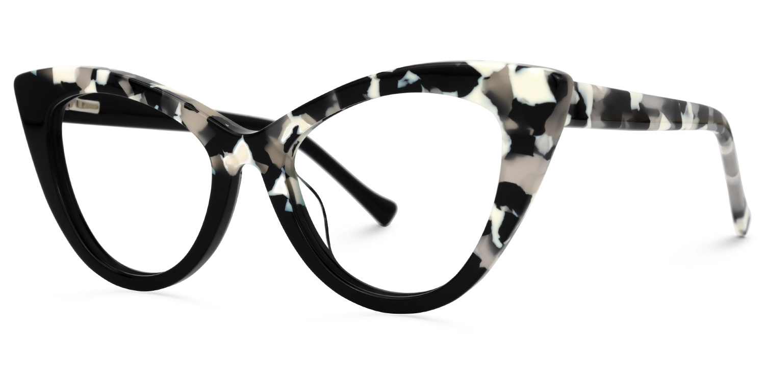 Maxine Cateye Black Glasses1