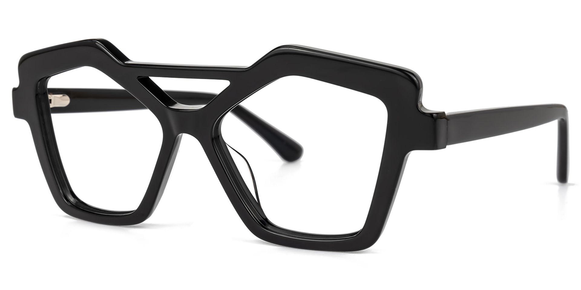 Keawna Geometric Black Glasses | ZEELOOL UK1