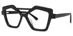 Keawna Geometric Black Glasses1