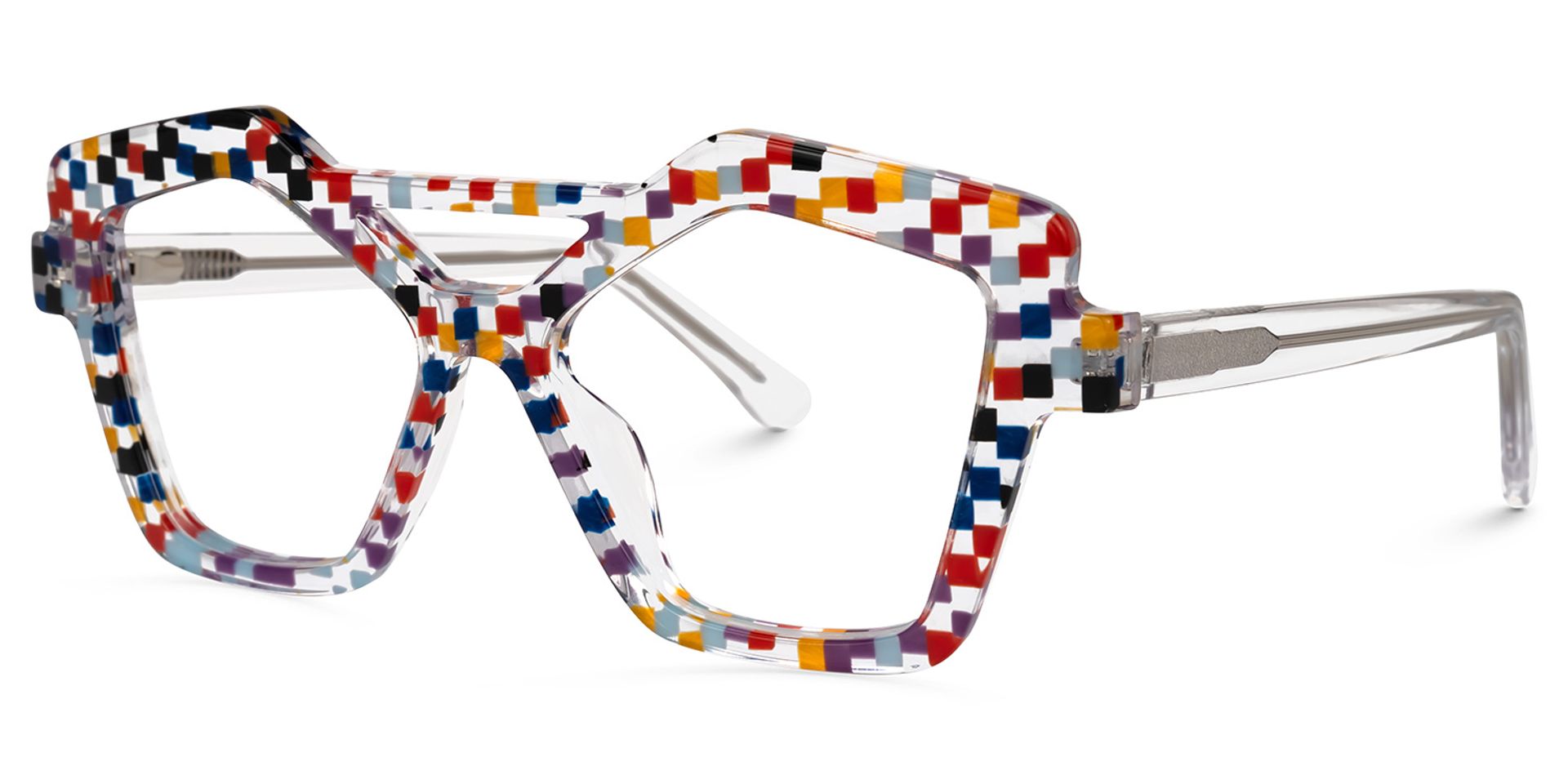 Keawna Geometric Multicolor Glasses | ZEELOOL UK1