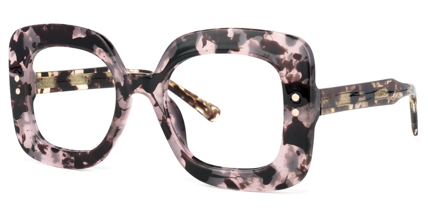 Eloise Square Pink-Tortoise Glasses | ZEELOOL UK2
