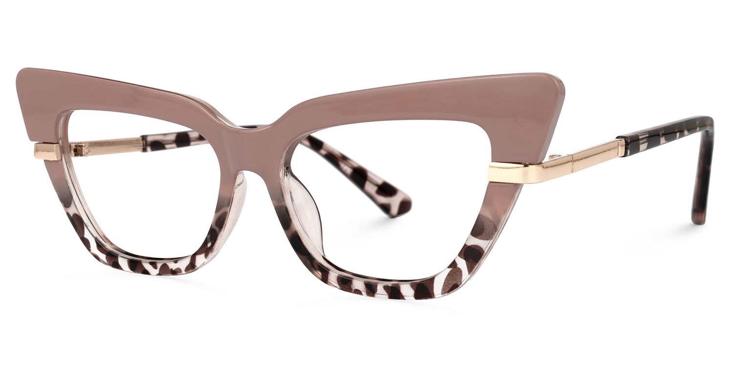 Vanille Cateye Two-Tone Glasses | ZEELOOL UK1