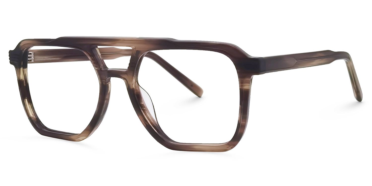 Walsh Aviator Brown Glasses | ZEELOOL UK1