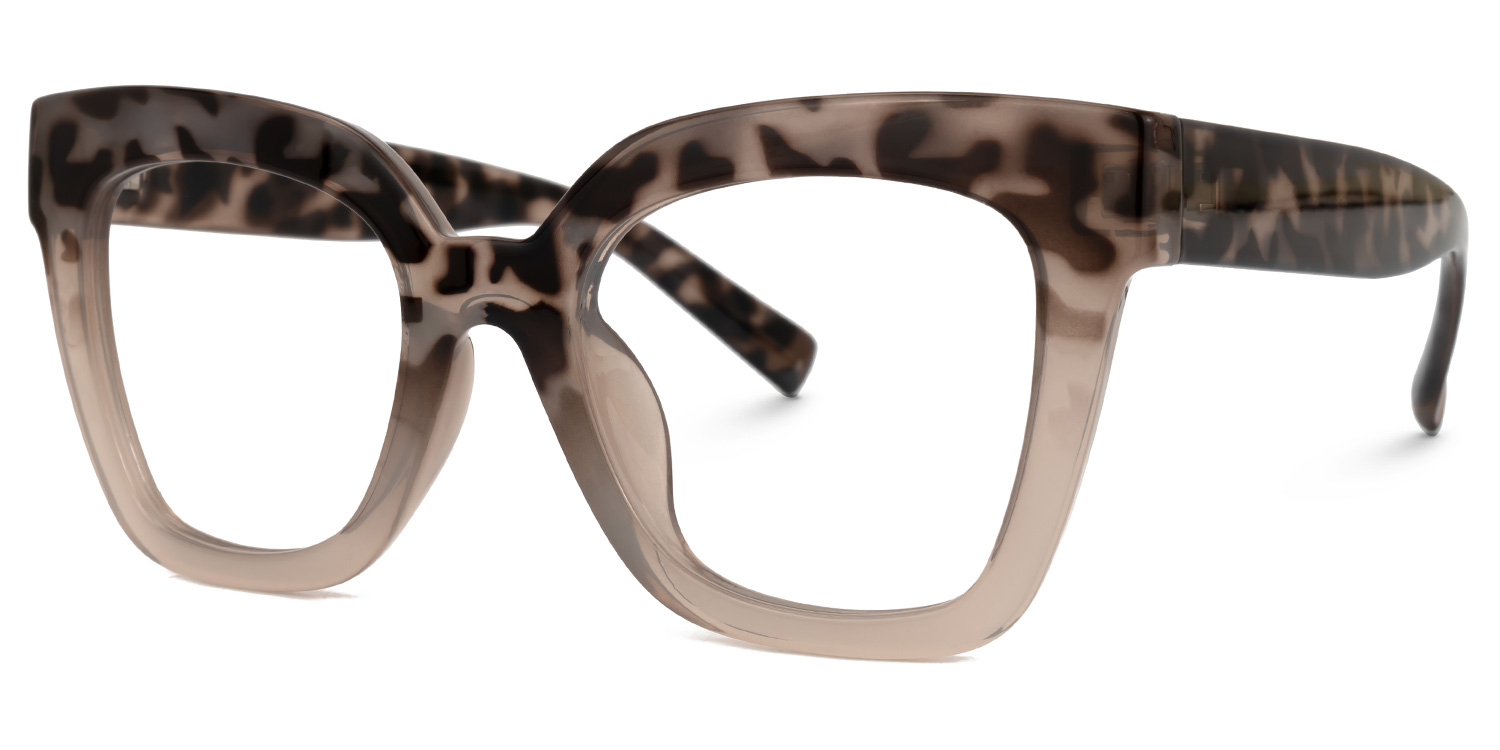 ZEELOOL Malcolm Square Two-Tone Glasses