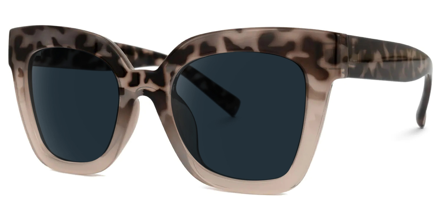 ZEELOOL Malcolm Square Two-Tone Sunglasses