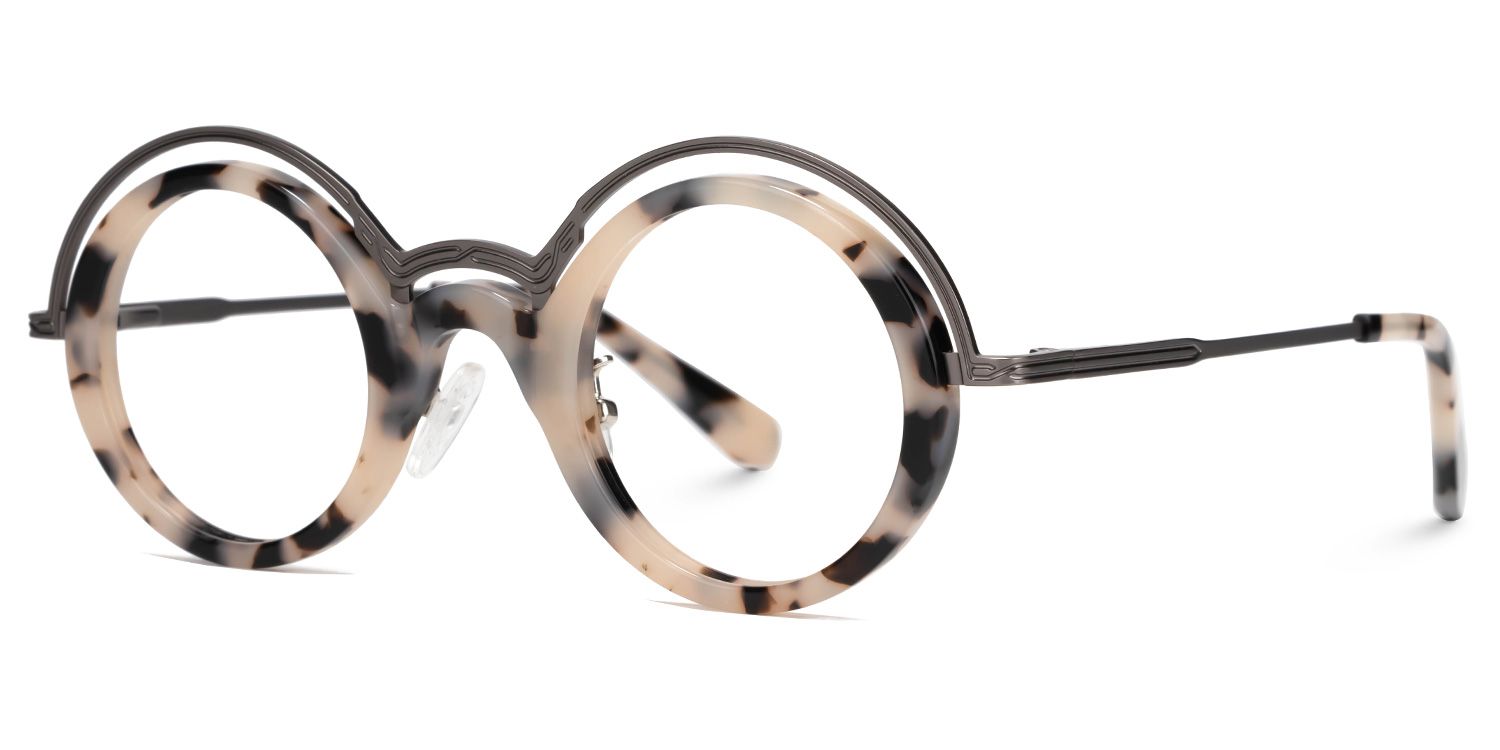Suzzette Round Tortoise Glasses | ZEELOOL UK1
