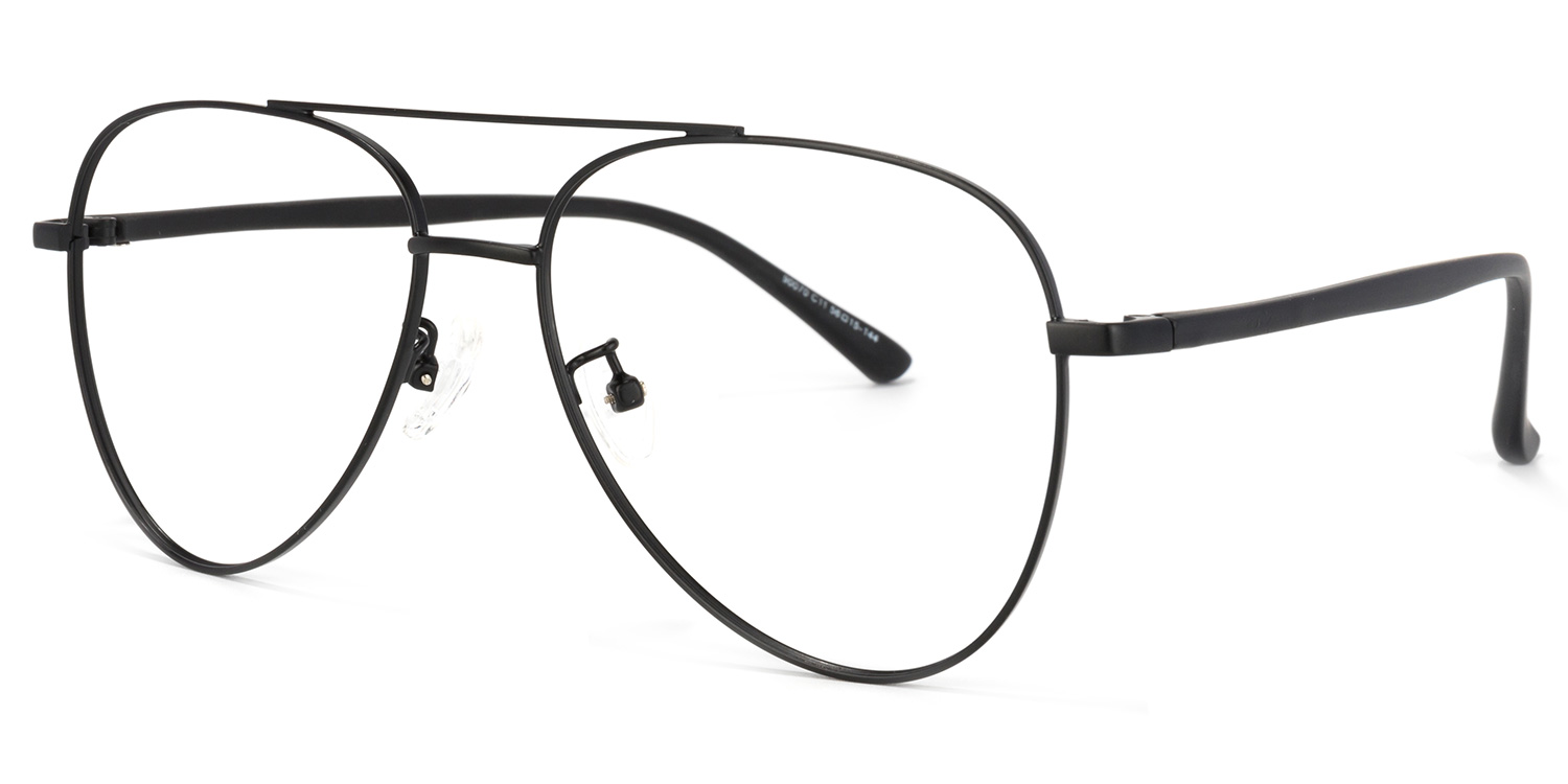 Paige Aviator Black Glasses | ZEELOOL UK1