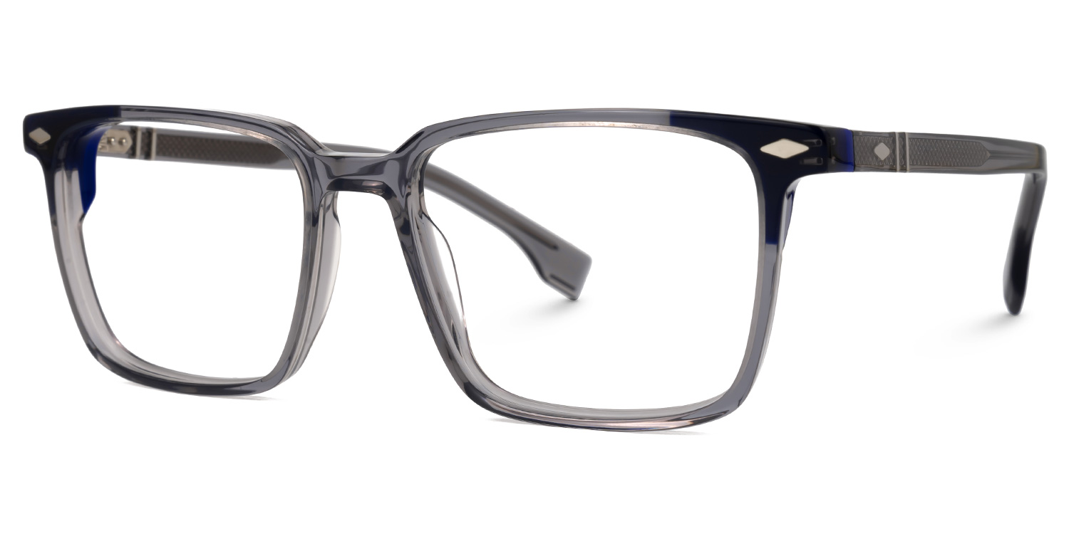 Davila Rectangle Gray Glasses