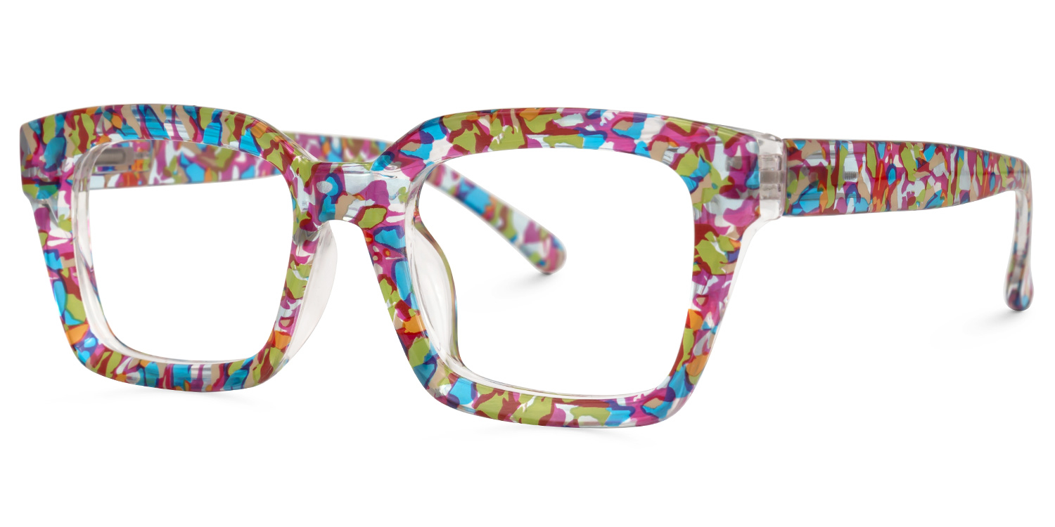 Tasfiya Rectangle Multicolor Glasses1