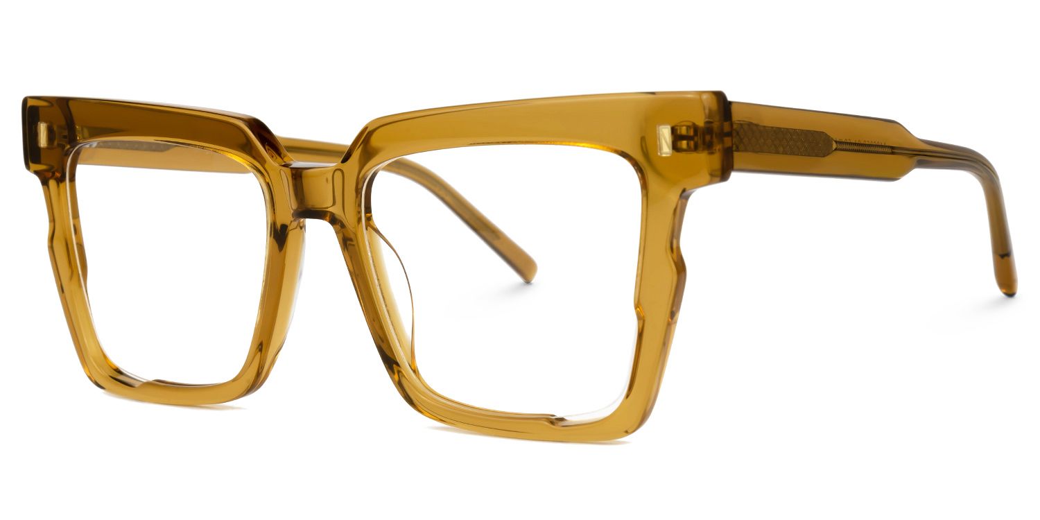 Mariily Square Brown Glasses | ZEELOOL UK1