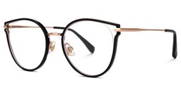 Latifa Cateye Black Glasses1