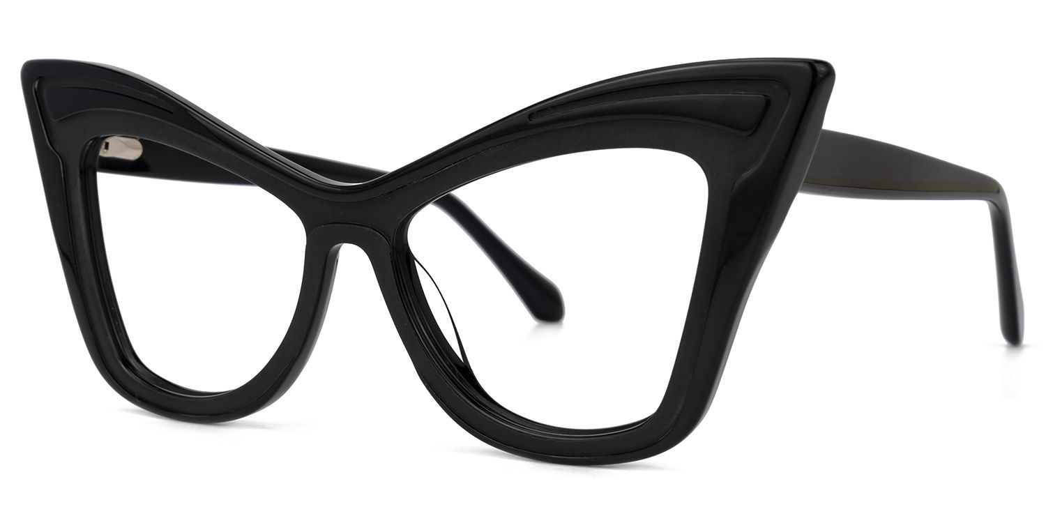 Sindy Cateye Black Glasses | ZEELOOL UK1