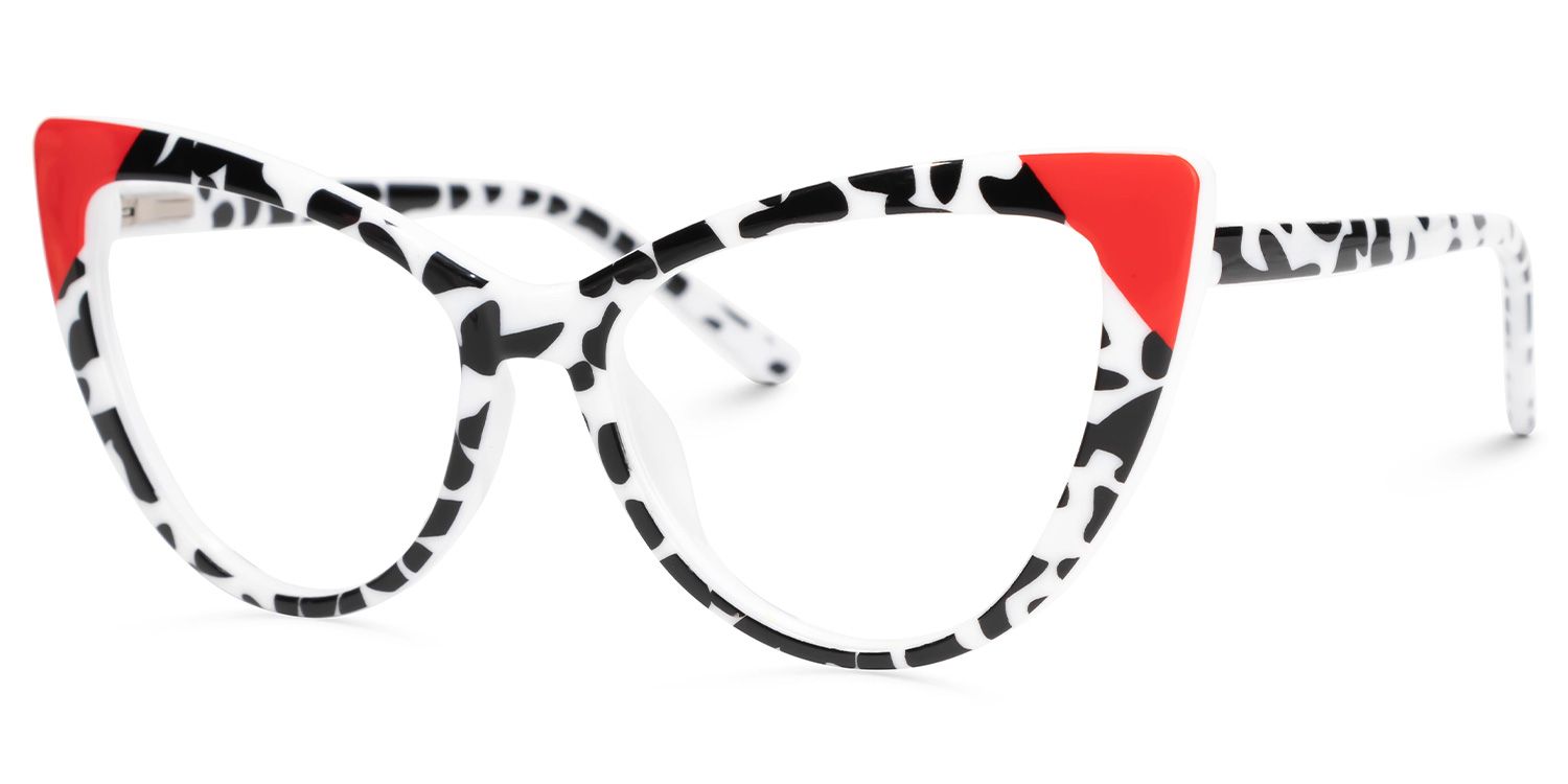 Chelsy Cateye Two-Tone Glasses | ZEELOOL UK1