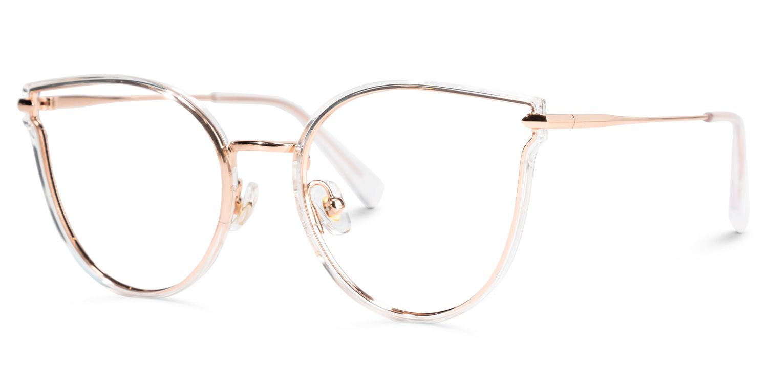Latifa Cateye Clear Glasses | ZEELOOL UK1