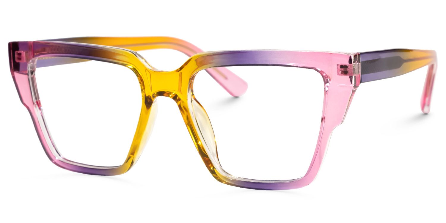 Hemazro Square Pink Glasses | ZEELOOL UK1