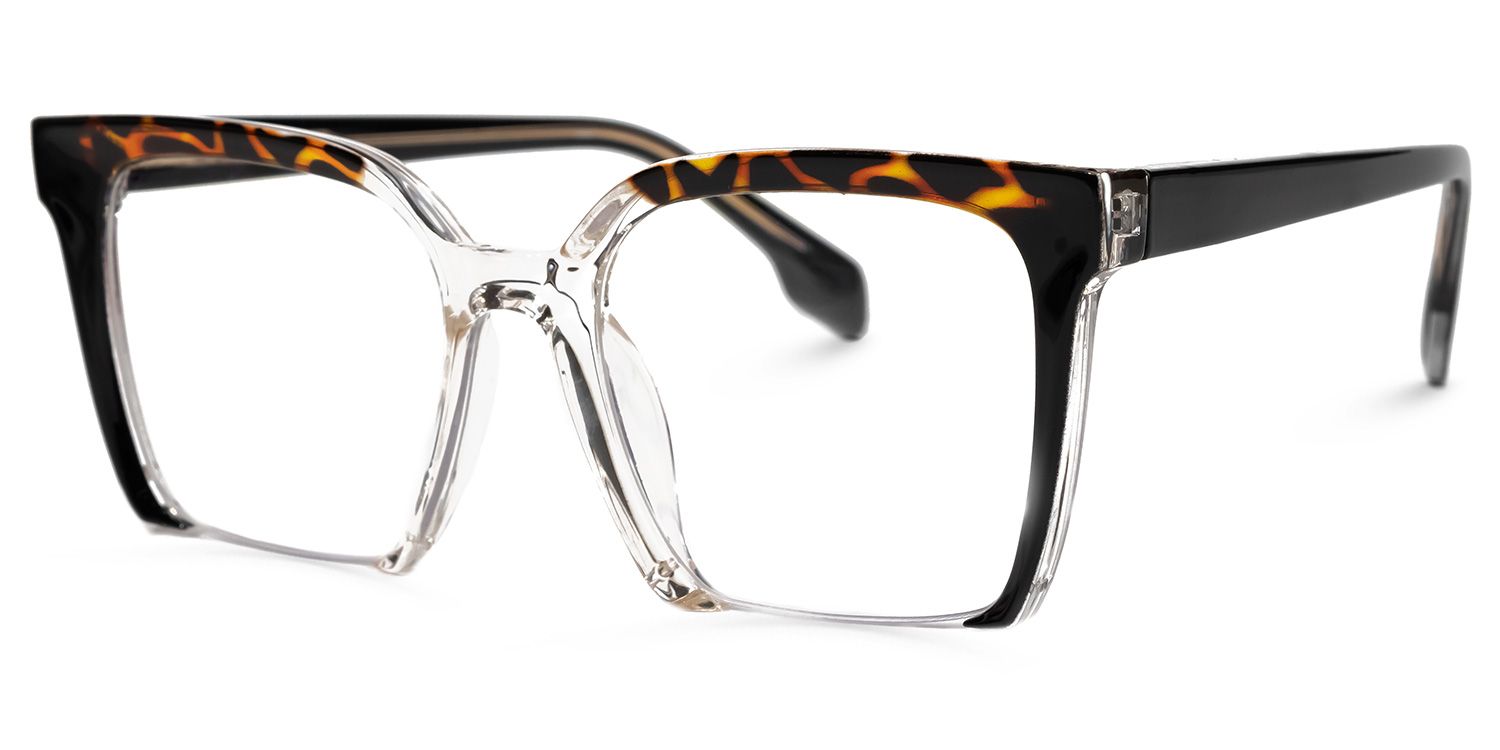 Misty Square Black Glasses | ZEELOOL UK1