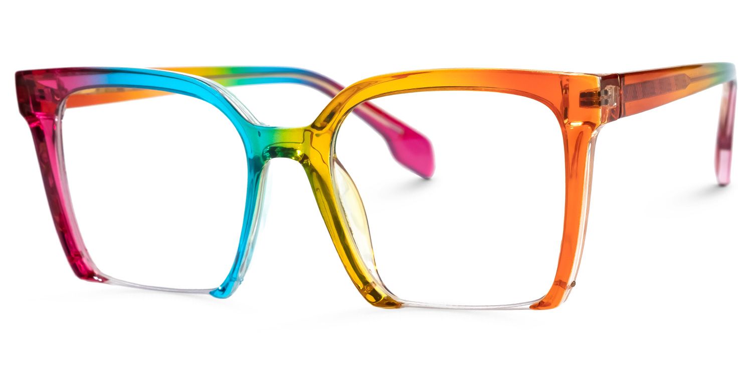 Misty Square Colorful Glasses | ZEELOOL UK1