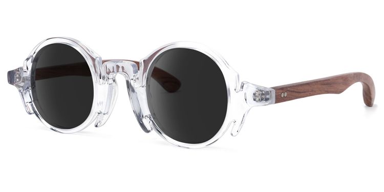 Charlie Round Clear Sunglasses