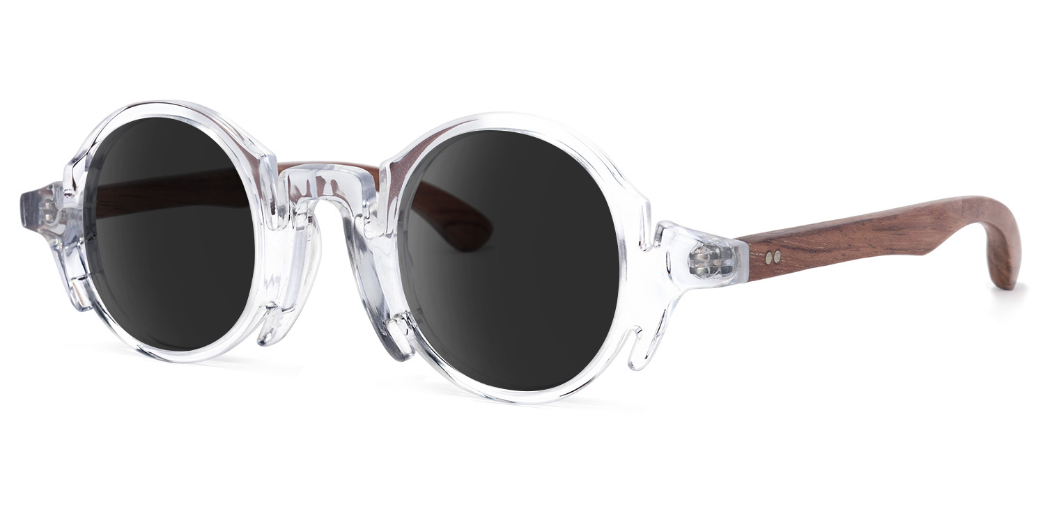 ZEELOOL Charlie Round Crystal Sunglasses