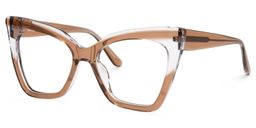 Searcy Cateye Brown Glasses1