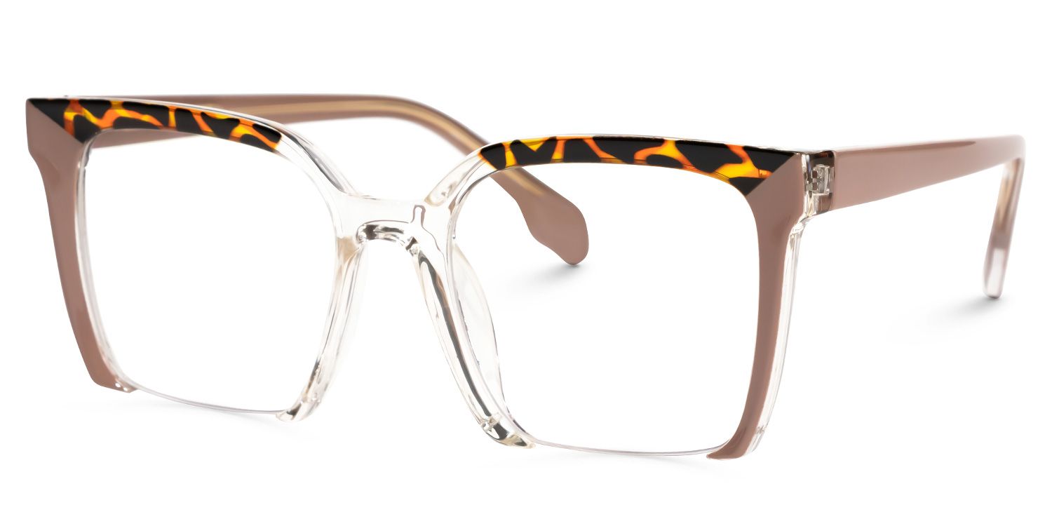 Misty Square Brown Glasses | ZEELOOL UK1