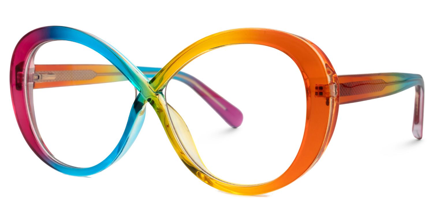 Kouassi Geometric Colorful Glasses | ZEELOOL UK1