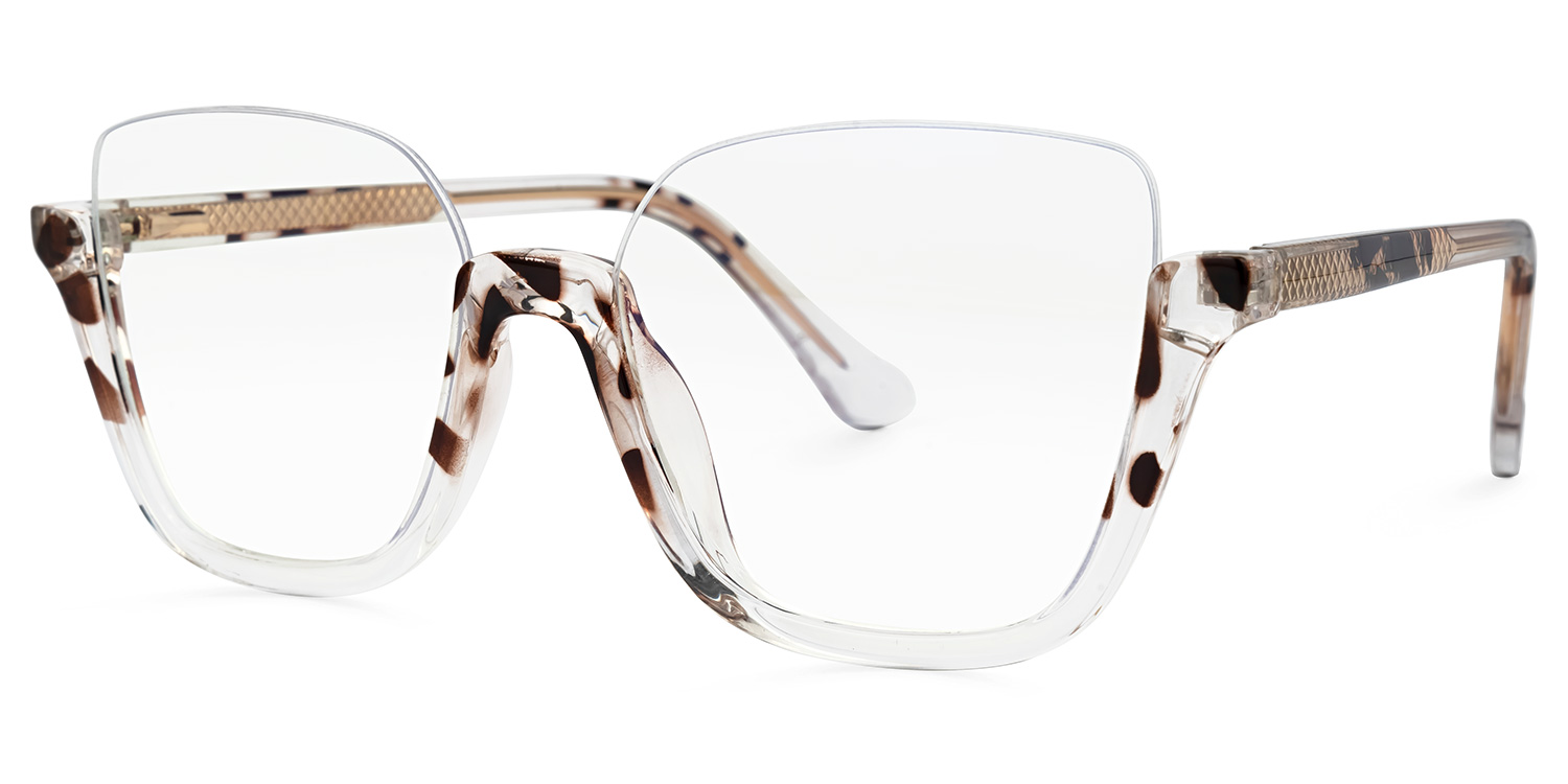 Kellina Square Two-Tone Glasses | ZEELOOL UK1