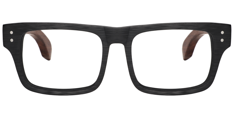 Hunk Rectangle Black Glasses | ZEELOOL UK0