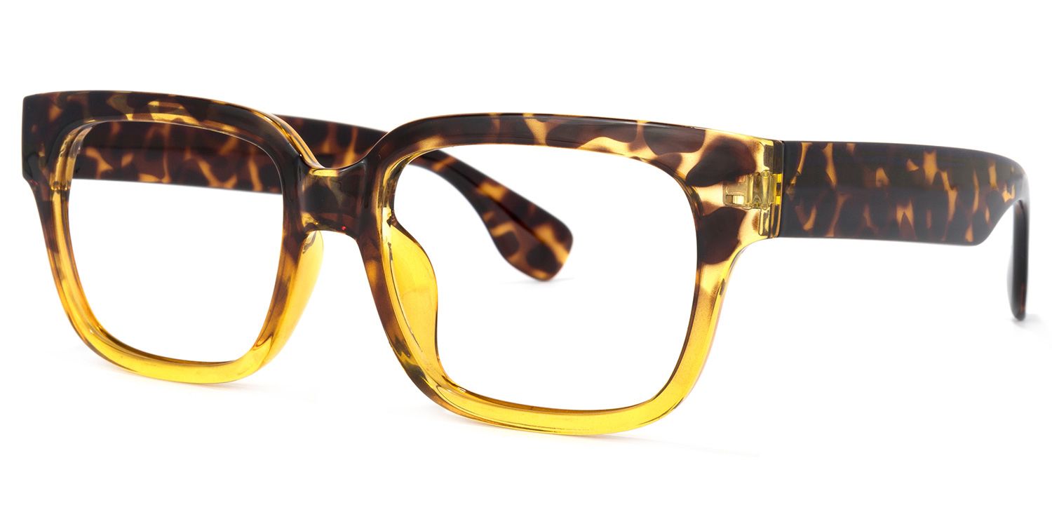 Colin Rectangle Tortoise Glasses | ZEELOOL UK2