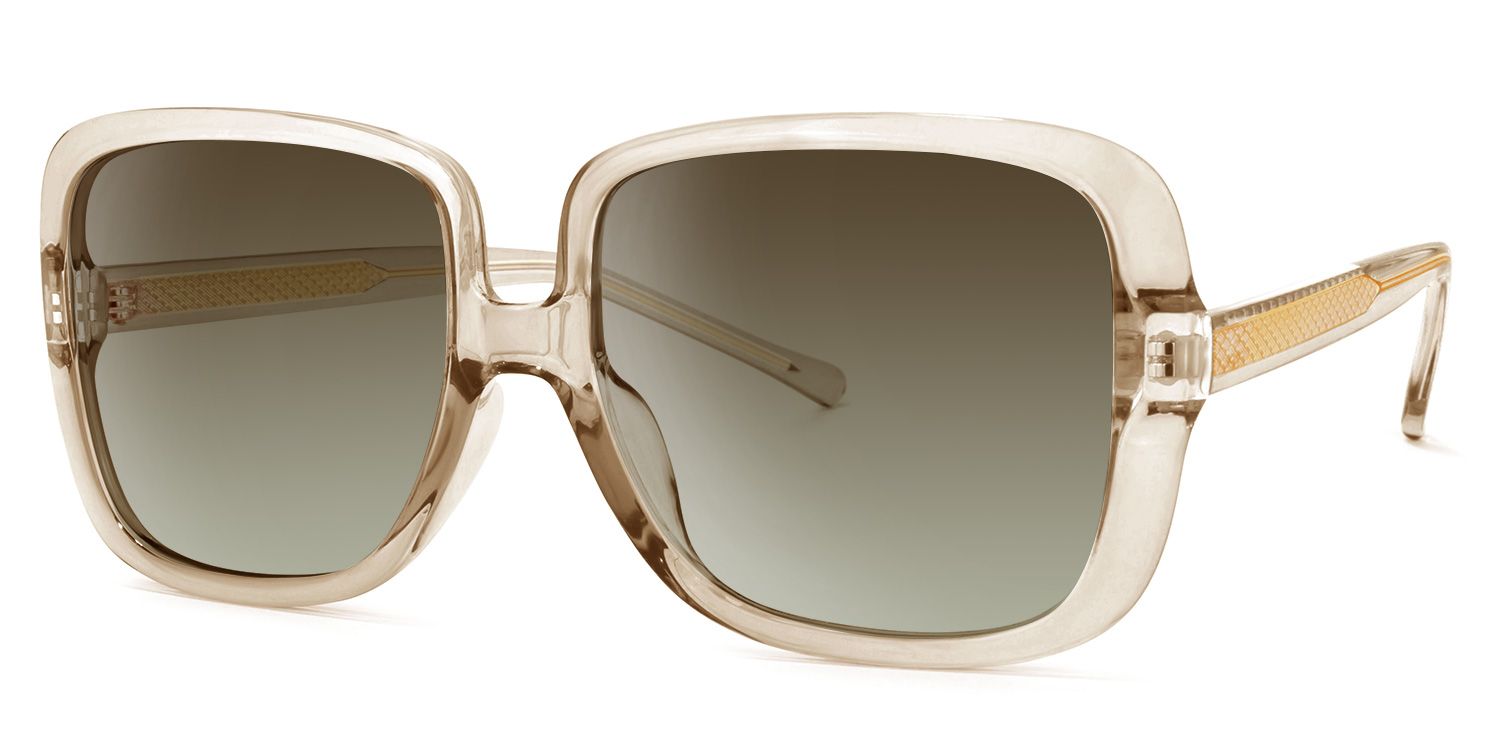 Raymond Square Beige Sunglasses | ZEELOOL UK1
