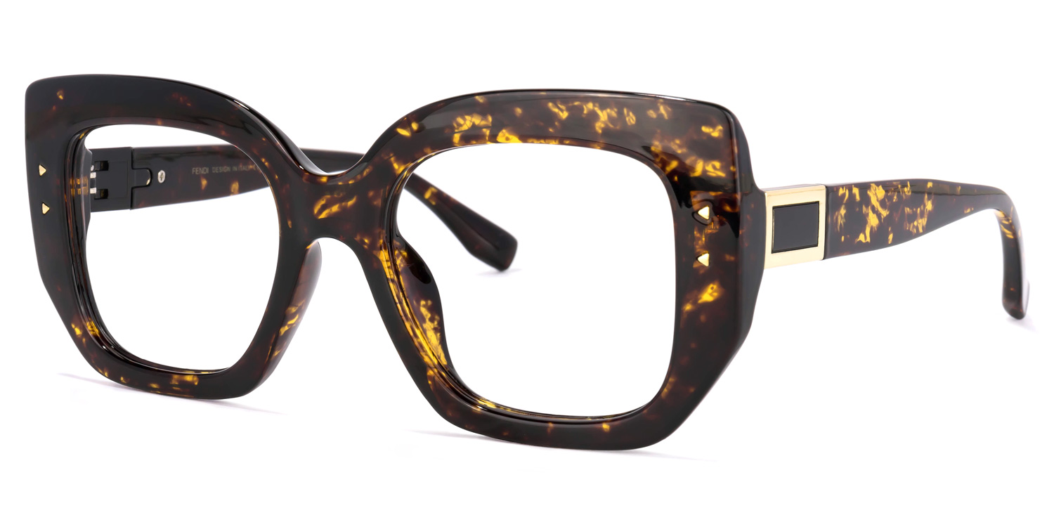 Sienna Square Tortoise Glasses | ZEELOOL UK1