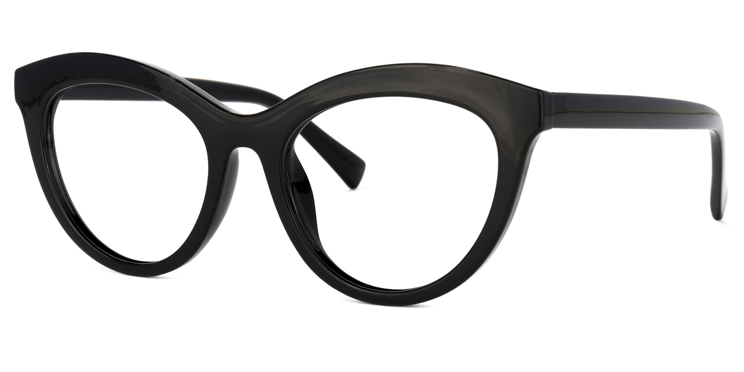 Fairy Cateye Black Glasses1