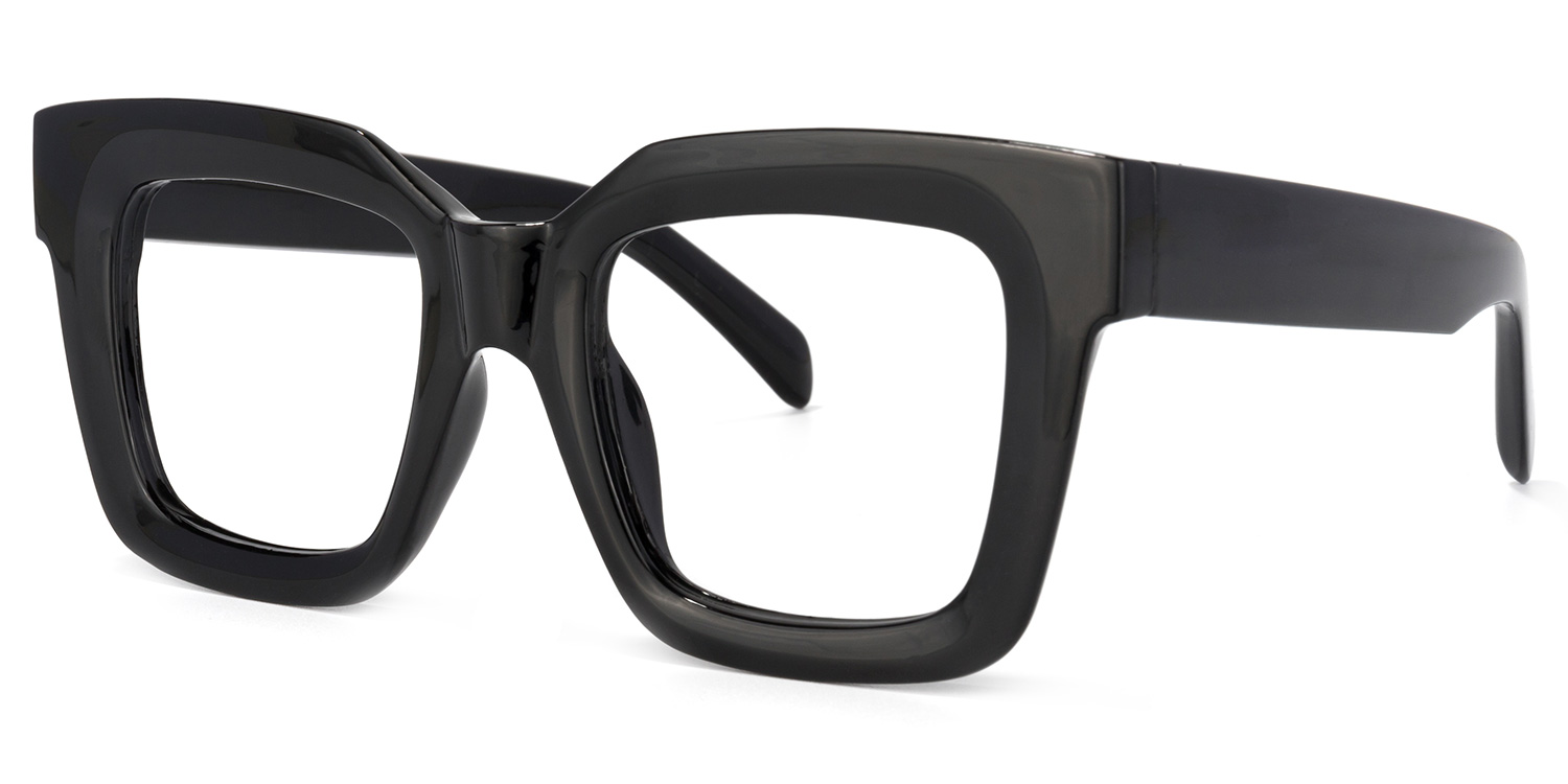 Trinity Square Black Glasses | ZEELOOL UK1