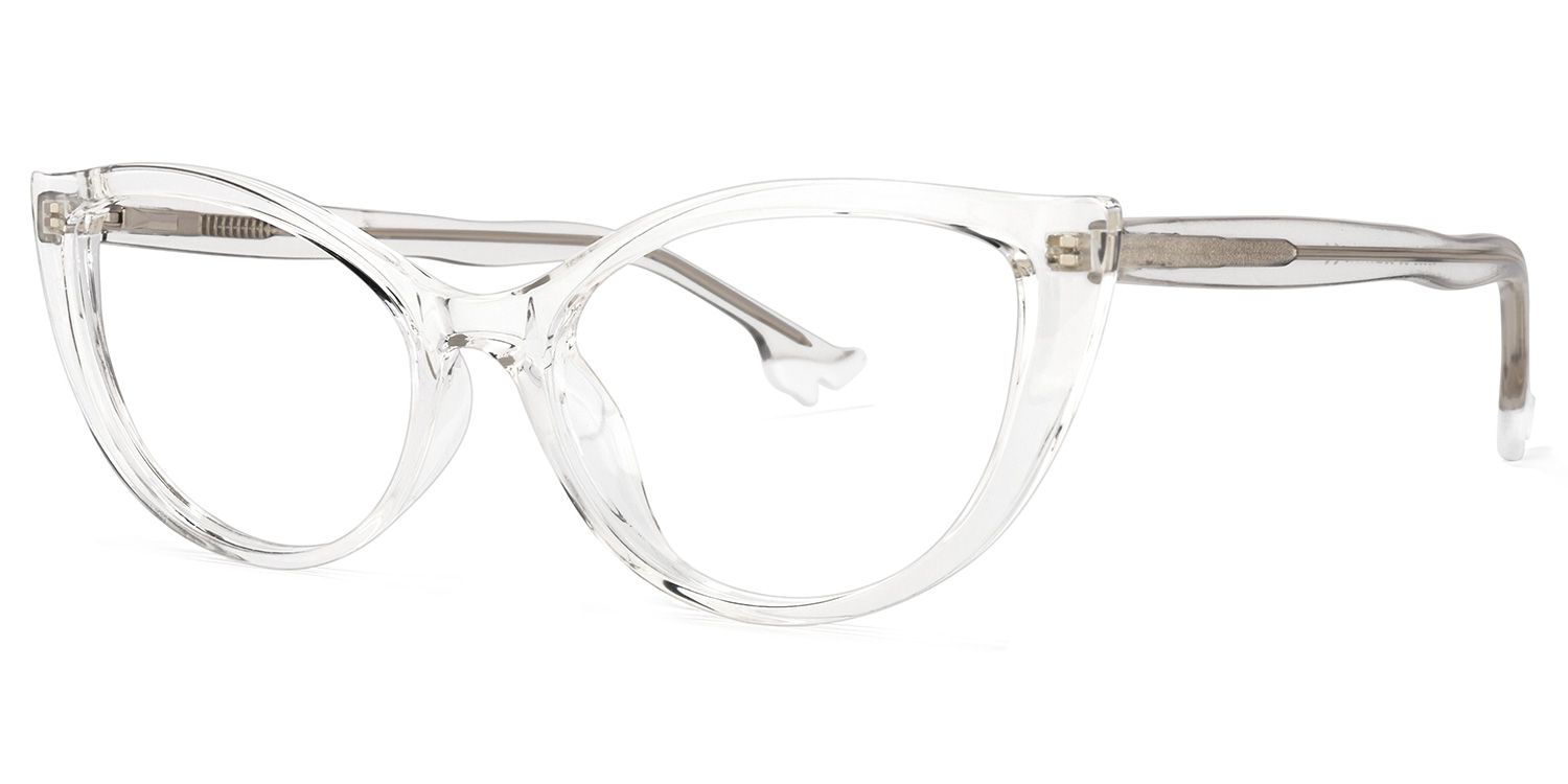 Theodore Cateye Clear Glasses | ZEELOOL UK1