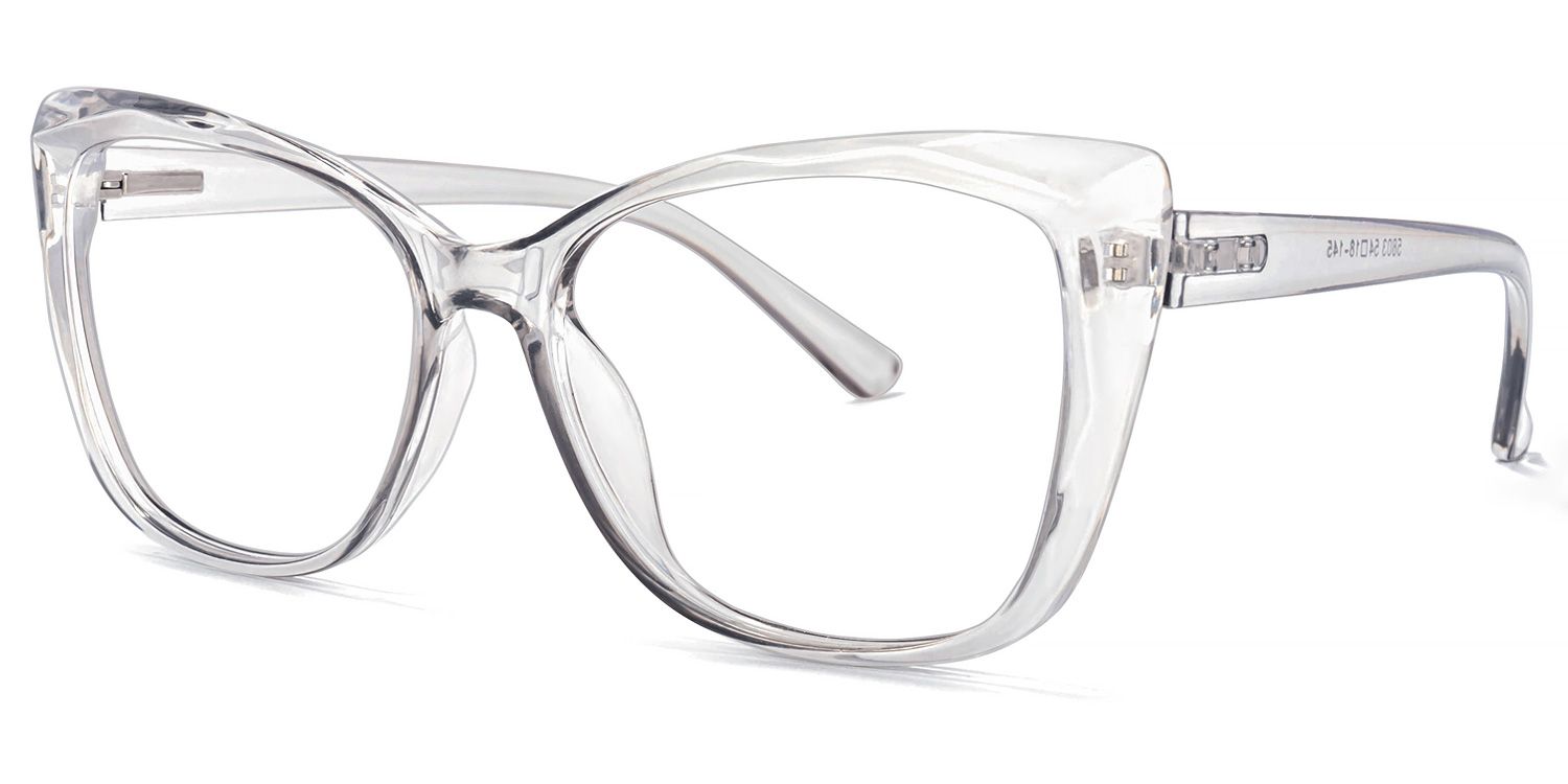 Wallace Cateye Gray Glasses | ZEELOOL UK1