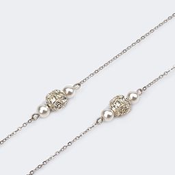 Pearl Silver Eyeglasses Chain-073
